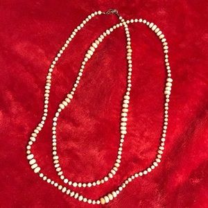 48” long beaded necklace